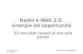 la radio e il web 2.0: sinergie e opportunità