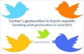 Twitter’s geolocation in Czech republic