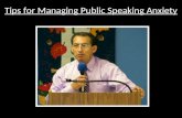 Tips For Managing Public Speaking Anxiety Pp