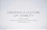 Creating a Culture of Usability