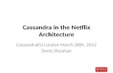 Cassandra EU 2012 - Netflix's Cassandra Architecture and Open Source Efforts