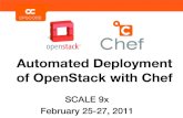 SCALE 2011 Deploying OpenStack with Chef