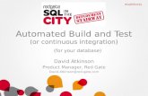 Database automated build and test - SQL In The City Cambridge
