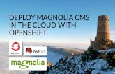 Deploy Magnolia CMS in the Cloud with OpenShift