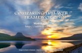 Comparing JVM Web Frameworks - Devoxx 2010