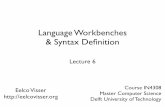 Model-Driven Software Development - Language Workbenches & Syntax Definition