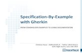Specification-By-Example with Gherkin