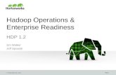 Hadoop Operations, Innovations and Enterprise Readiness with Hortonworks Data Platform v1.2