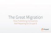 The Great Migration- How Top Publishing Companies Are Preparing for Drupal 8