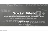 Lecture 4: Social Web Personalization (2012)