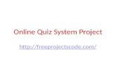 Online Quiz System Project PPT