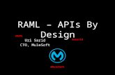 RAML - APIs By Design