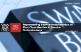 Representing Service-Relationships as First Class Entities in Service Orchestrations