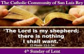 The Lord is My Shepherd… 03-10-03