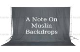 A note on muslin backdrops