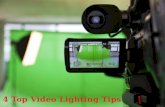 4 top video lighting tips