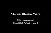 Tim's sermon "The Efficacy of the Word"