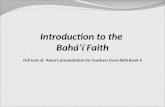 Bahai Faith AP (Full Text for Teacher Review)