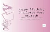 Happy birthday charlotte vera mc grath