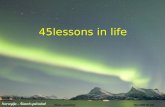 45 leçons pour la vie