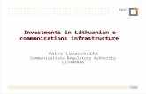 1 psl Investments in Lithuanian e-communications infrastructure