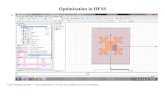 Optimization in HFSS