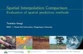 Spatial interpolation comparison