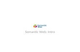 Semantic Web: Intro