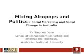 Mixing Alcopops and Politics: Social Marketing and Social Change in Australia