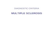 MS diagnostic criteria