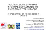 Omedo: Vulnerability of urban informal settlements to environmental hazards: a case study of Korogocho in Nairobi
