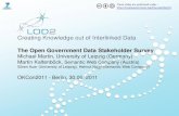 LOD2 Open Government Data Stakeholder Survey, Michael Martin and Martin Kaltenböck