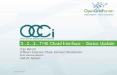 Open Cloud Computing Interface - OCCI Status update