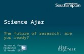 The future of research: are you ready? - Jeremy Frey - Jisc Digital Festival 2014
