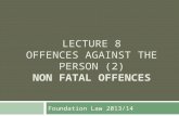 Lecture 8 non fatal offences