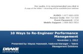 10 Steps to Re-Engineer Performance Management