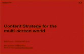 Content Strategy for the Multi-Screen World - BOLO 2012