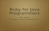 Ruby For Java Programmers