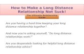 How to Make a Long Distance Relationship Not Suck
