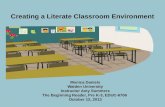 Creating a Literate Classroom Environment