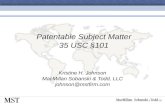04-Patentable Subject Matter 35 USC §101