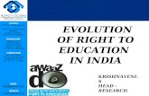 Evolution of right to education