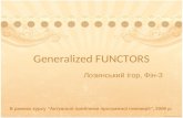 General Functors