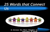 25 Words that Connect Us