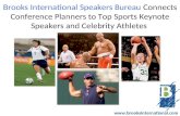 Brooks International Speakers Bureau Connects Meeting Planners to Top Sports Keynote Speakers & Celebrity Athletes