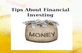 Tips about financial investing