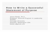 Statement of purpose guidelines 2