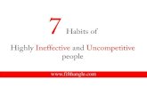 7 habits of highly ineffective and uncompetitive people