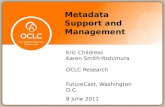 Metadata Support Management - OCLC Research overview