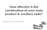 How effective is the combination of your main task and ancillary tasks?